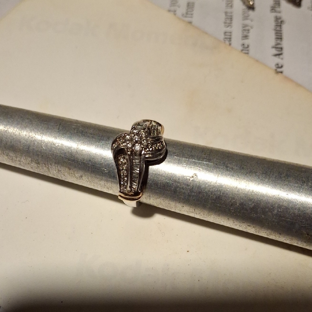 Elegant Silver and Gold Women's Ring